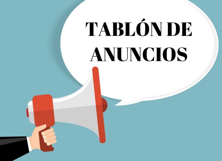 tablón de anuncios